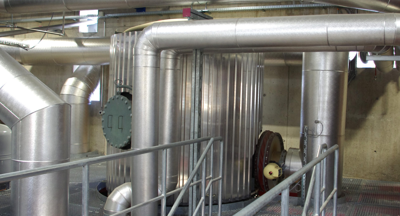 Oberster Bereich der Gasfeuerung: Im Verbund mit dem Gasmotor kann eine flexible Betriebsweise gefahren werden.