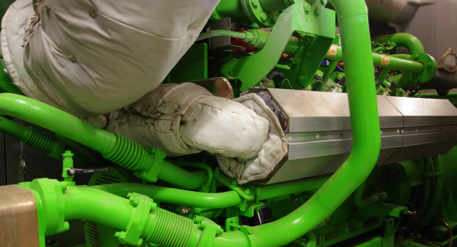 Der 12-Zylinder-Motor der Jenbacher Baureihe 3 hat bei der Evaluation überzeugt. Heute liegt die Auslastung bei 96 Prozent.