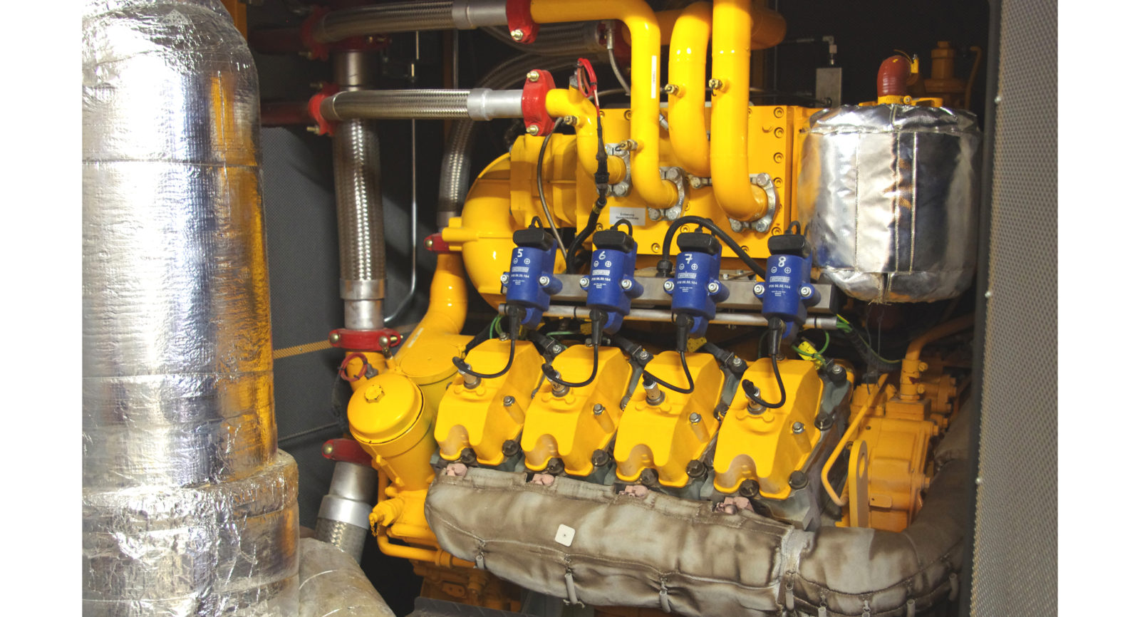 Die eingesetzten Gasmotoren profitieren heute von modernster Technik zur Verminderung des Schwefelanteils im Biogas.